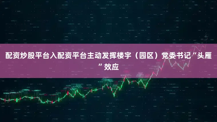 配资炒股平台入配资平台主动发挥楼宇（园区）党委书记“头雁”效应